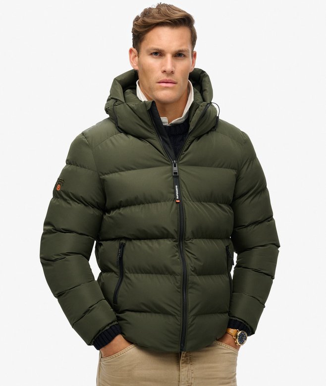 superdry Hooded Sports Puffer Jacket