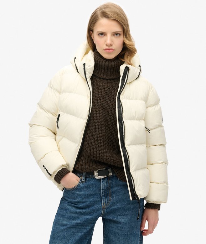 superdry Hooded Sports Puffer Jacket