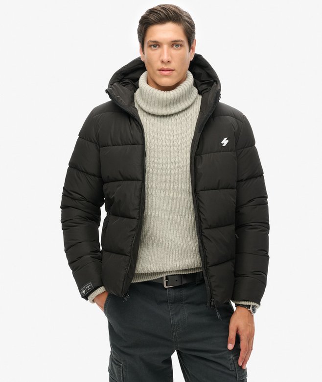 superdry Hooded Sports Puffer Jacket