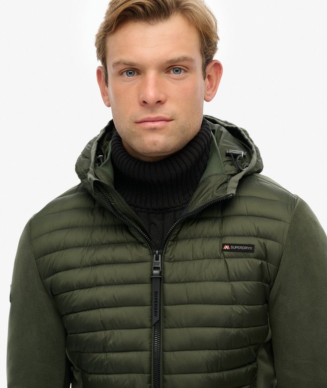Superdry Hooded Storm Fleece Hybrid Jacket
