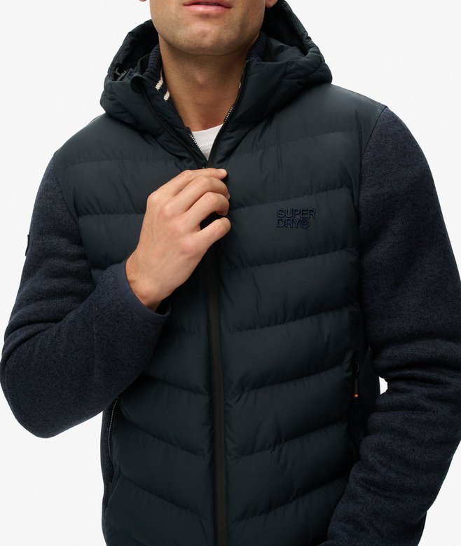 Superdry Hooded Storm Knit Hybrid Jacket