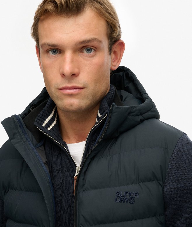 Superdry Hooded Storm Knit Hybrid Jacket