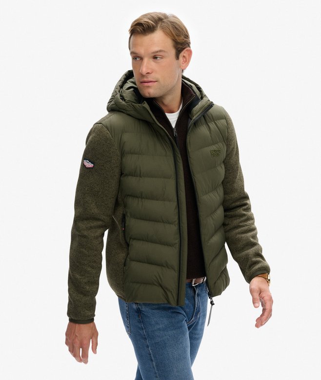 Superdry Hooded Storm Knit Hybrid Jacket