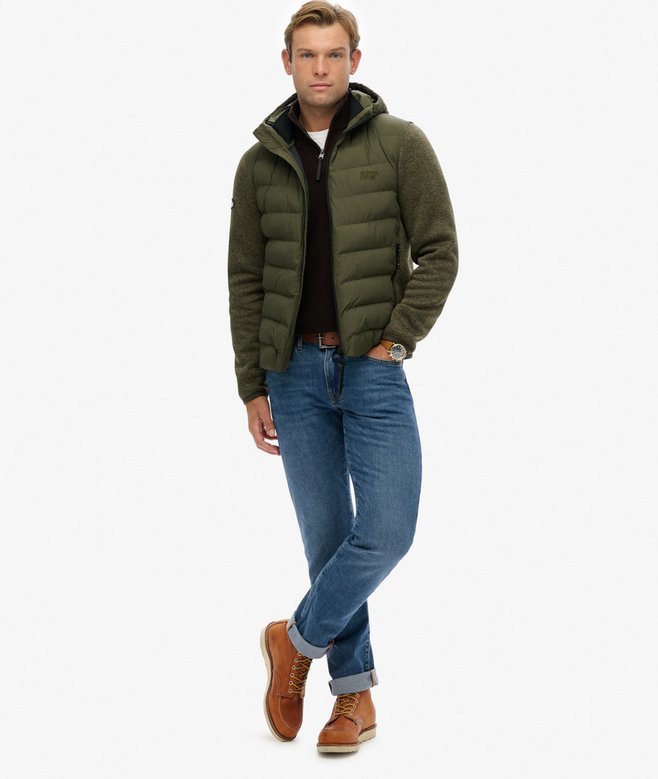 Superdry Hooded Storm Knit Hybrid Jacket