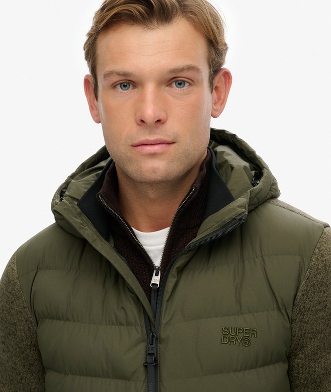 Superdry Hooded Storm Knit Hybrid Jacket