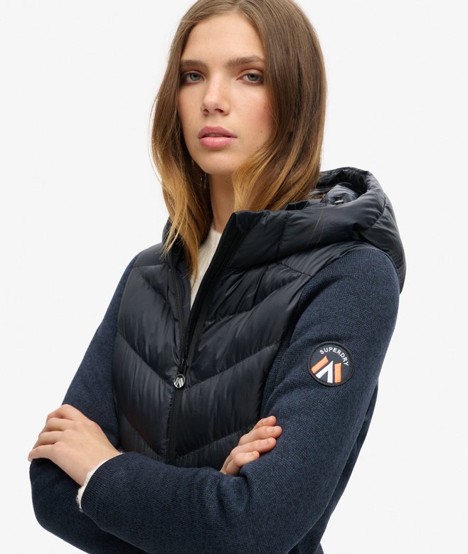 Superdry Hooded Storm Knit Hybrid Jacket