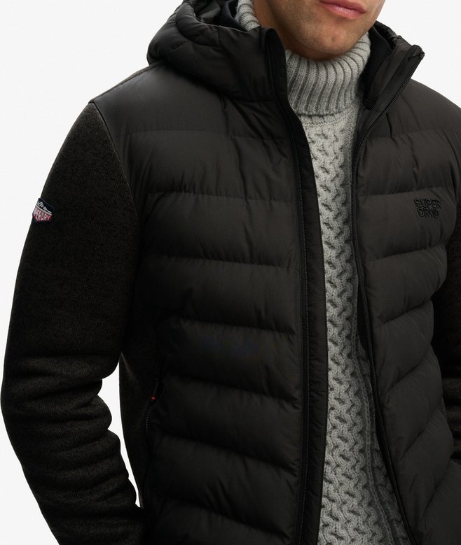 Superdry Hooded Storm Knit Hybrid Jacket