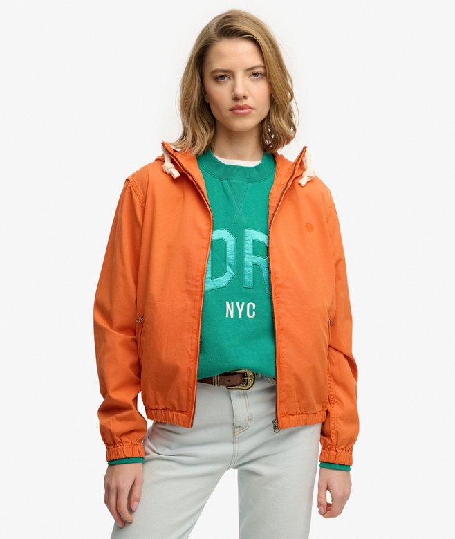 Superdry Hooded Washed Twill Jacket