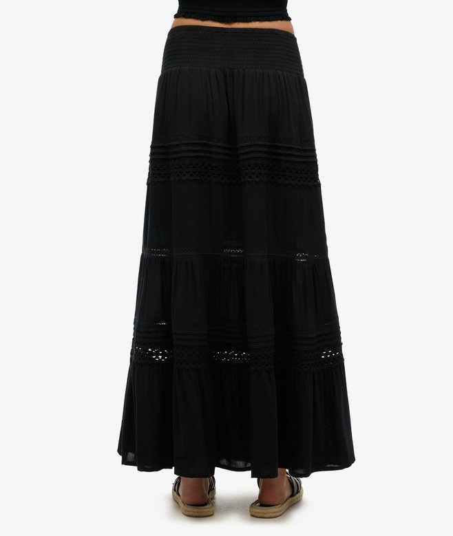 Superdry Ibiza Lace Mix Maxi Skirt