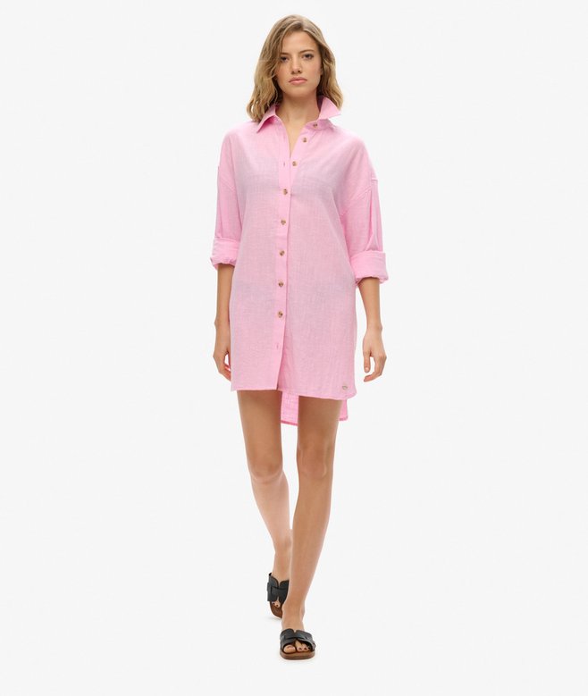 superdry Ibiza Longline Beach Shirt