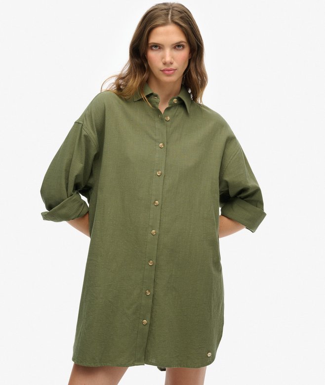 superdry Ibiza Longline Beach Shirt