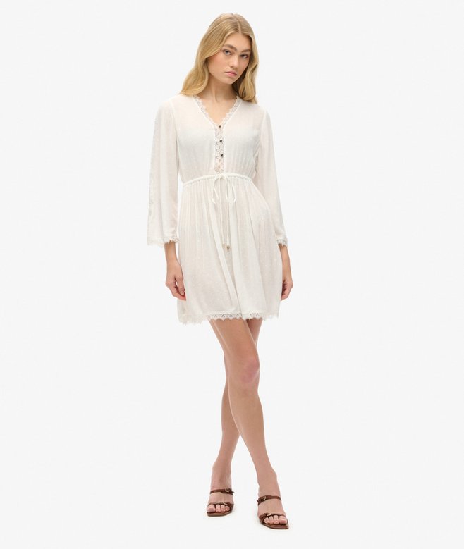 Superdry Ibiza V-Neck Mini Dress