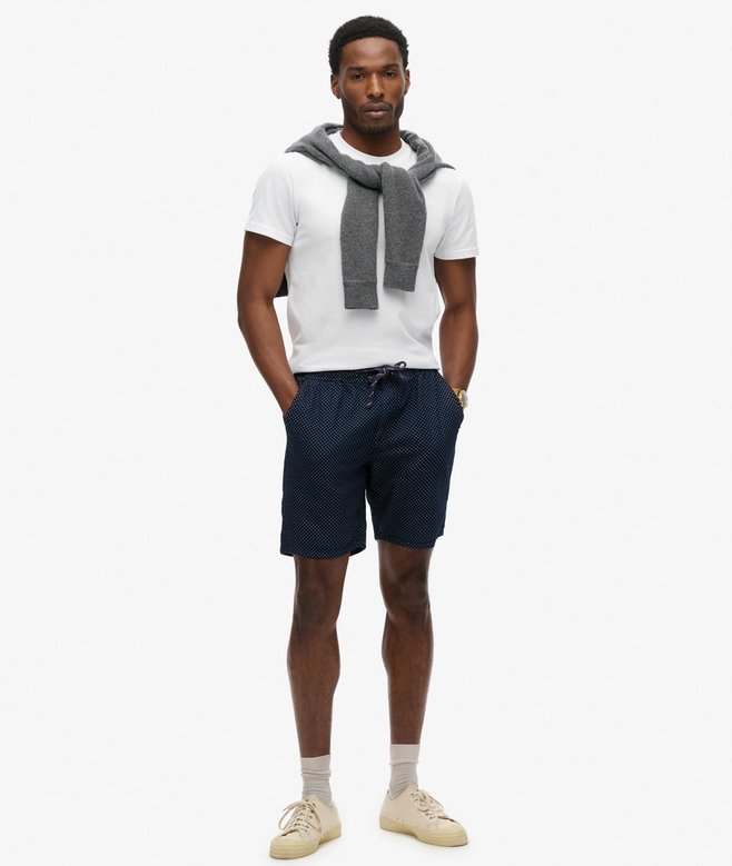 superdry Indigo Bermuda Dot Shorts