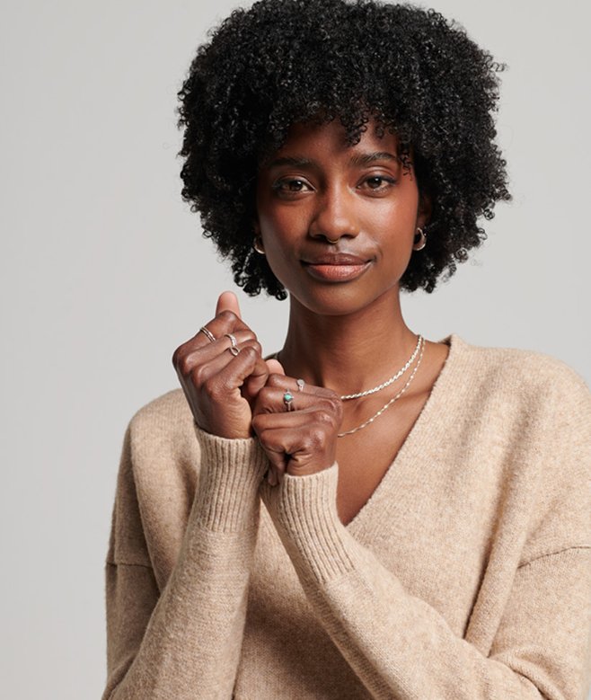 Superdry Isabella Slouch V-Neck Jumper