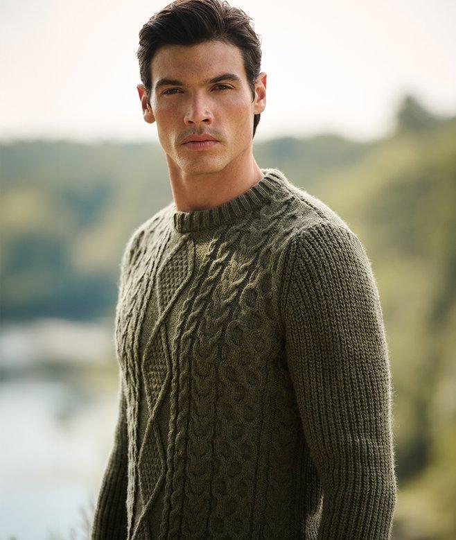 superdry Jacob Cable Knit Jumper