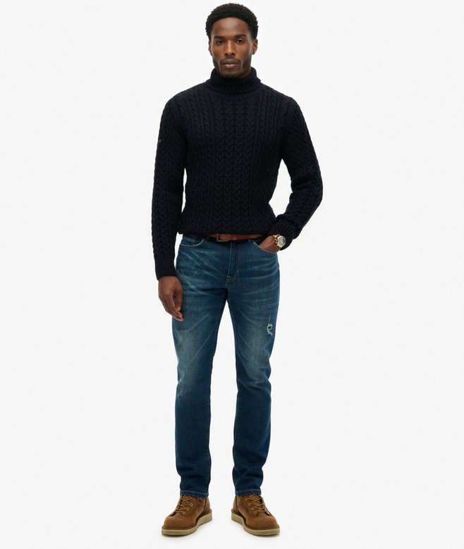 Superdry Jacob Cable Roll Neck Jumper