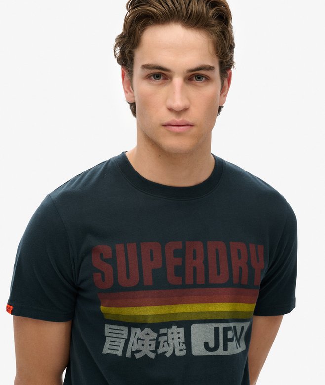 Superdry Japan Stripe Relaxed T-Shirt