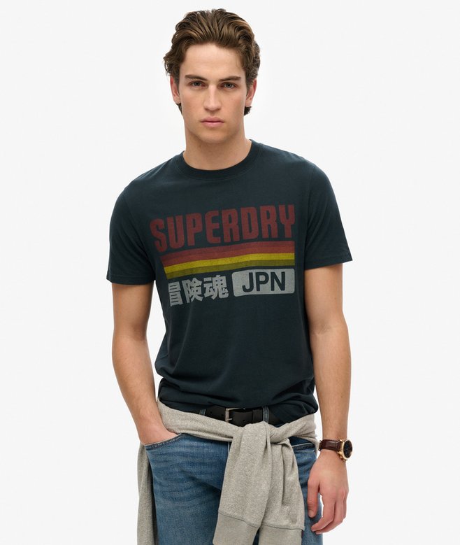superdry Japan Stripe Relaxed T-Shirt