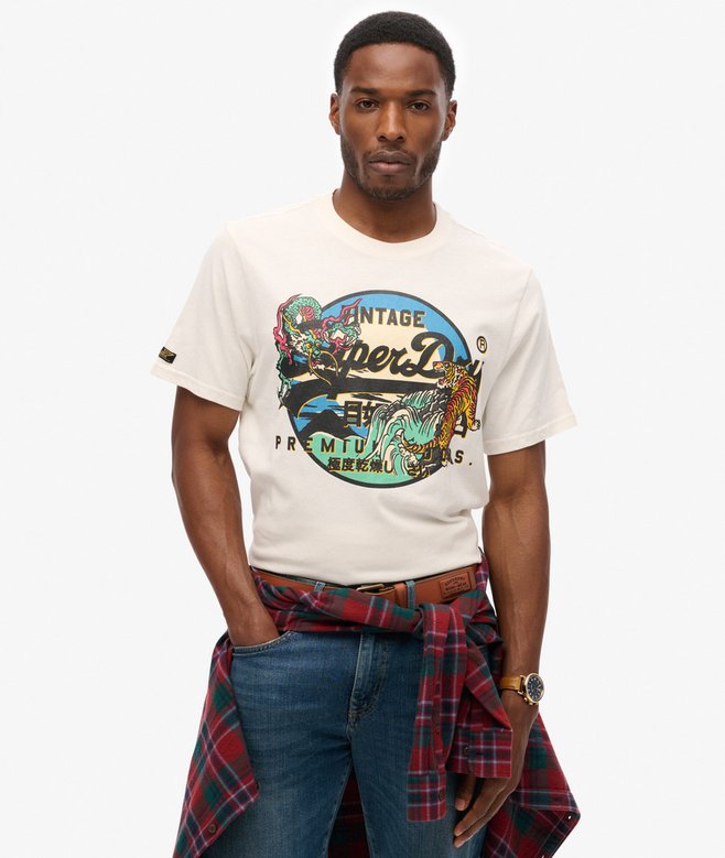 superdry Japanese Vintage Logo Graphic T-Shirt
