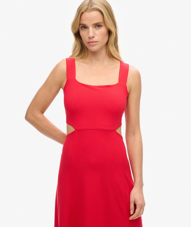 Superdry Jersey Cutout Midi Dress