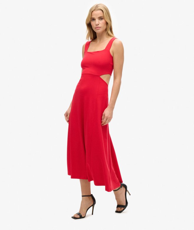 Superdry Jersey Cutout Midi Dress