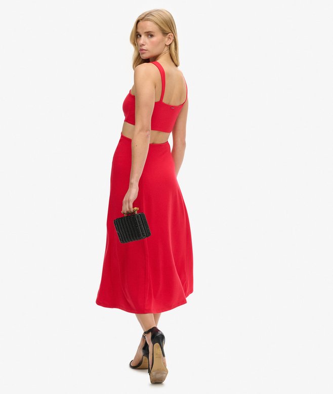 Superdry Jersey Cutout Midi Dress