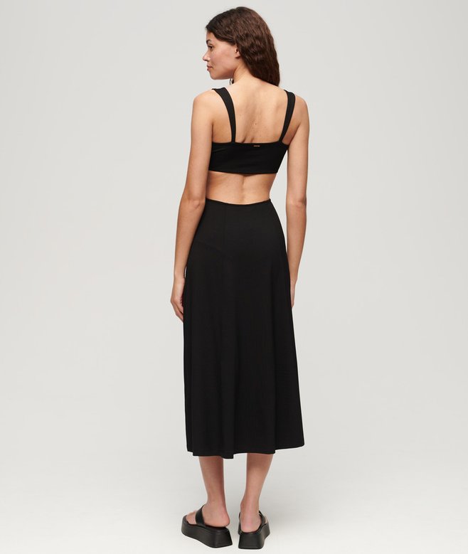 Superdry Jersey Cutout Midi Dress