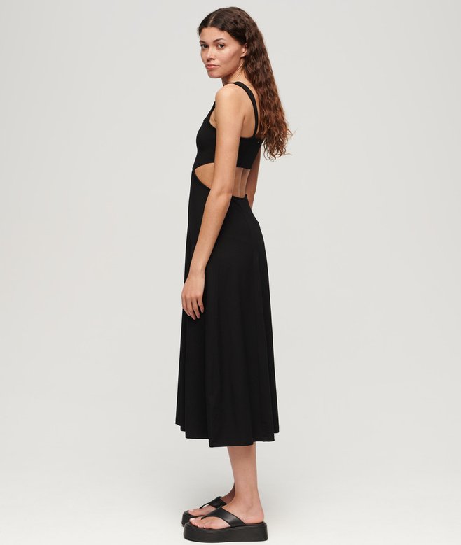 Superdry Jersey Cutout Midi Dress