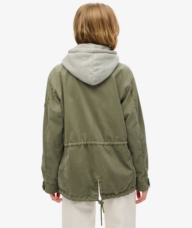 Superdry Jersey Hooded Military Jacket