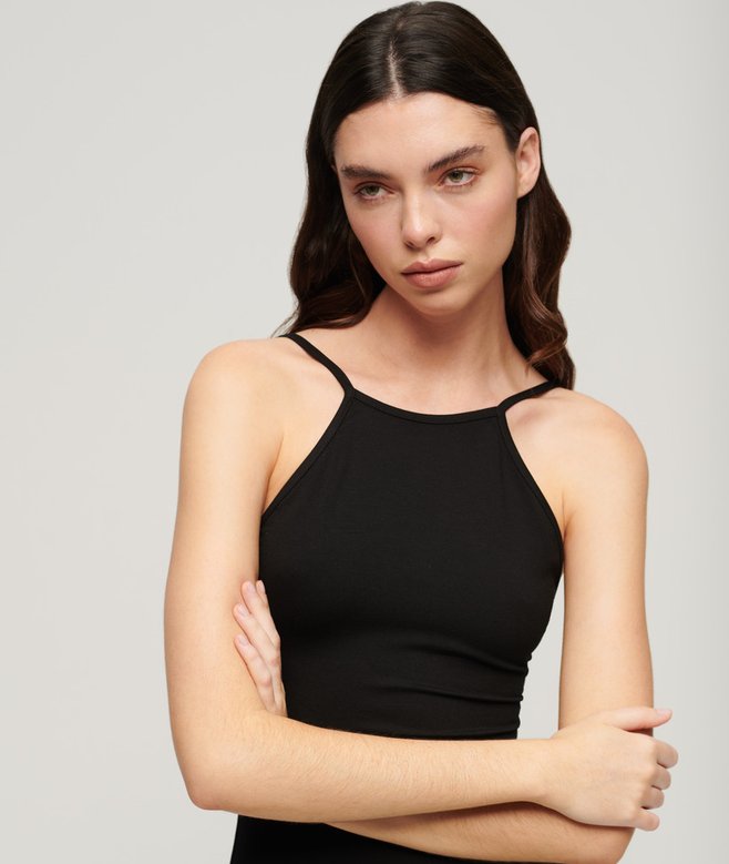 Superdry Jersey Lace Back Midi Dress