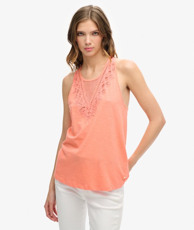 superdry Jersey Lace Vest