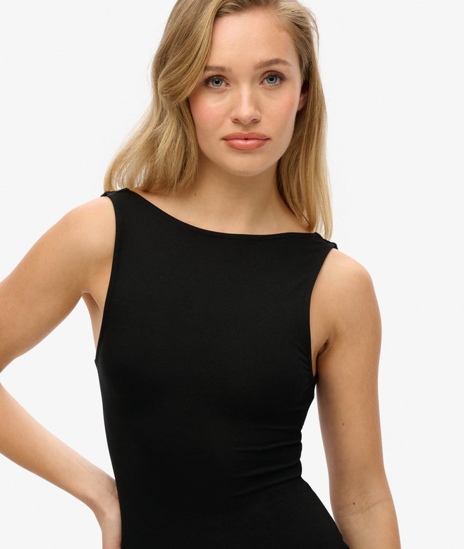 Superdry Jersey Twist Back Midi Dress