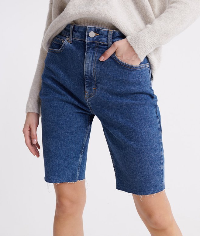 superdry Kari Long Line Shorts
