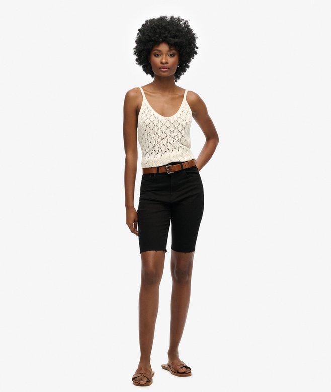 superdry Kari Long Line Shorts