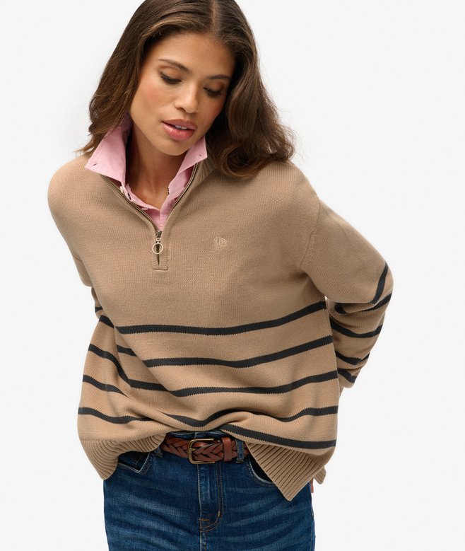 Superdry Knitted Half Zip Jumper