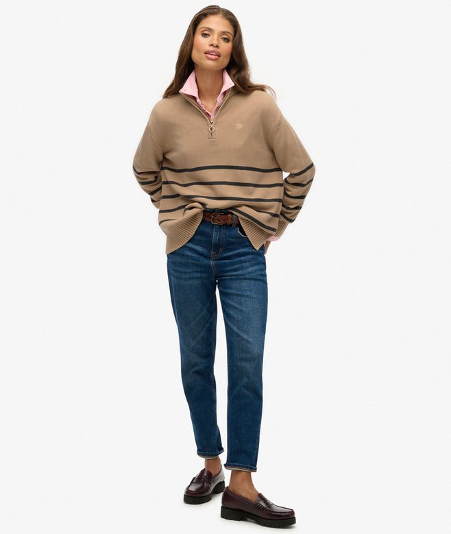 Superdry Knitted Half Zip Jumper