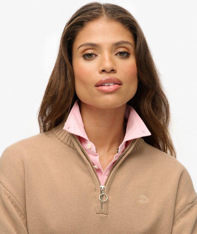 Superdry Knitted Half Zip Jumper