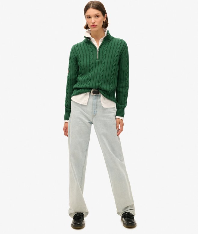 Superdry Knitted Rugby Henley Jumper