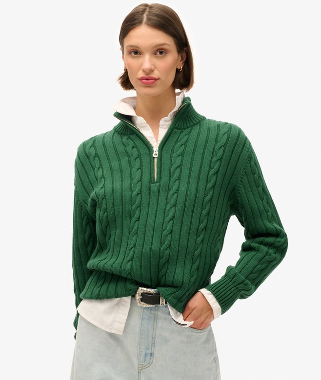 Superdry Knitted Rugby Henley Jumper