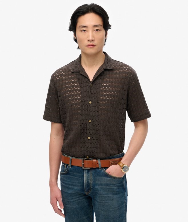 superdry Knitted Texture Shirt