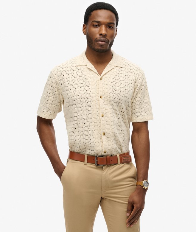 superdry Knitted Texture Shirt
