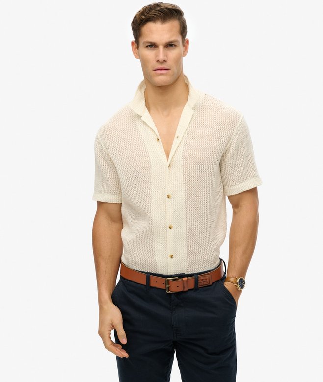superdry Knitted Texture Shirt