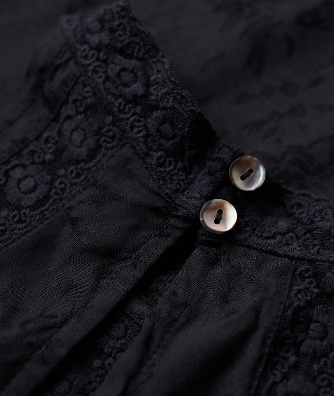 Superdry Lace Sleeveless High Neck Top