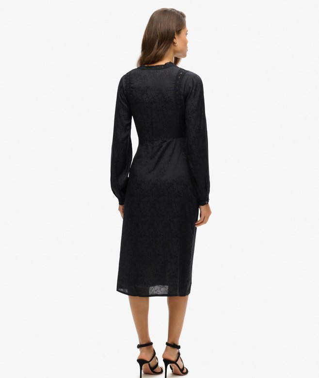 Superdry Lace Trim Midi Dress