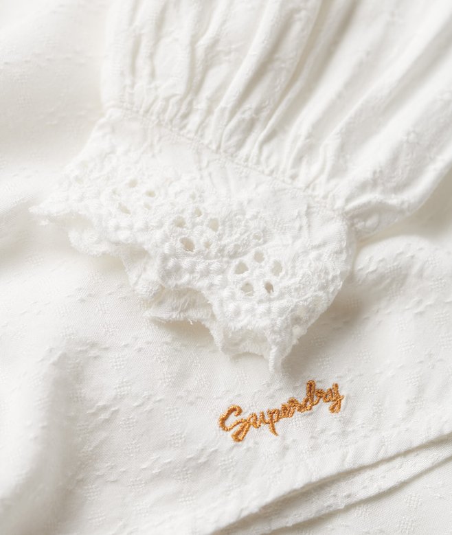 Superdry Lace Trim Woven Top