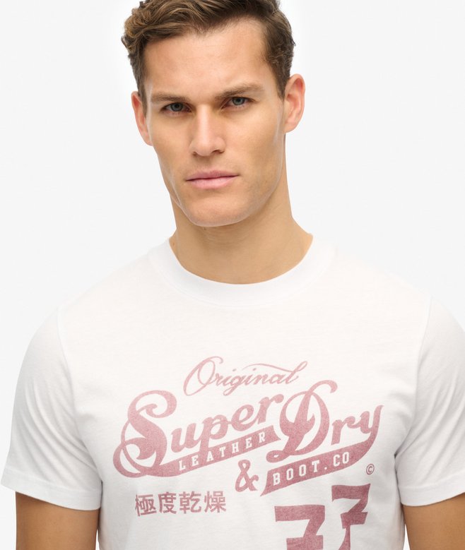 Superdry Leather & Boot Co Script T-Shirt