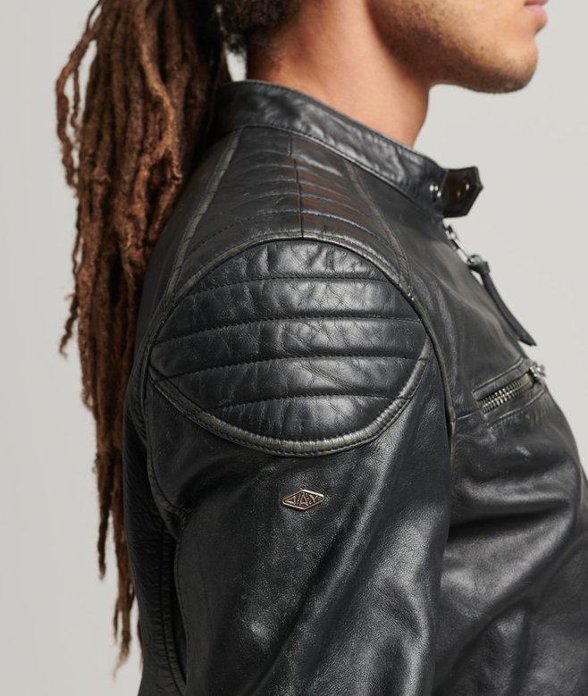 Superdry Leather Moto Racer Jacket