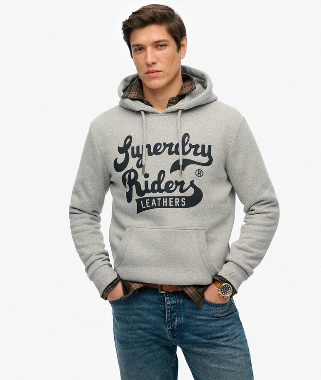 superdry Leathers Hoodie