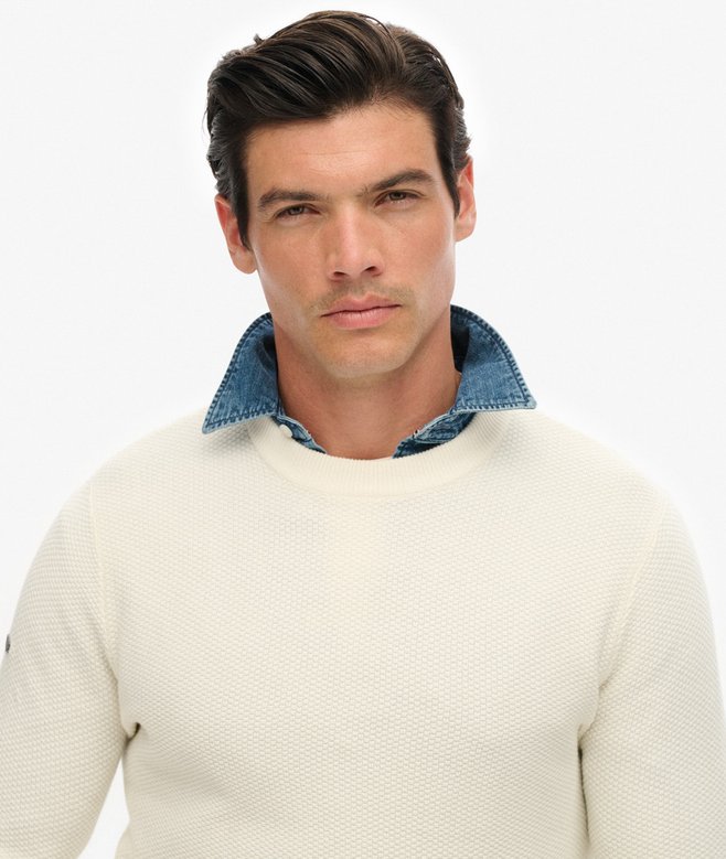 Superdry Light Weight Cotton Texture Jumper