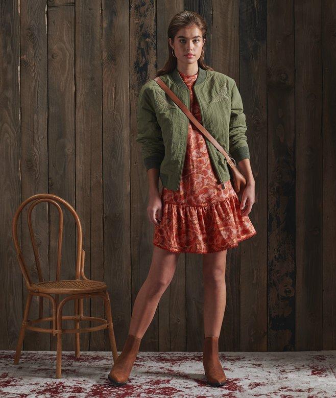 Superdry Limited Edition Dry Printed Silk Dress